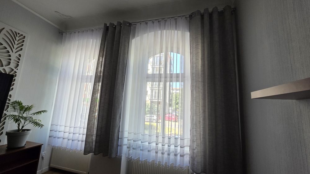 Firany z kryształkami i cyrkoniami