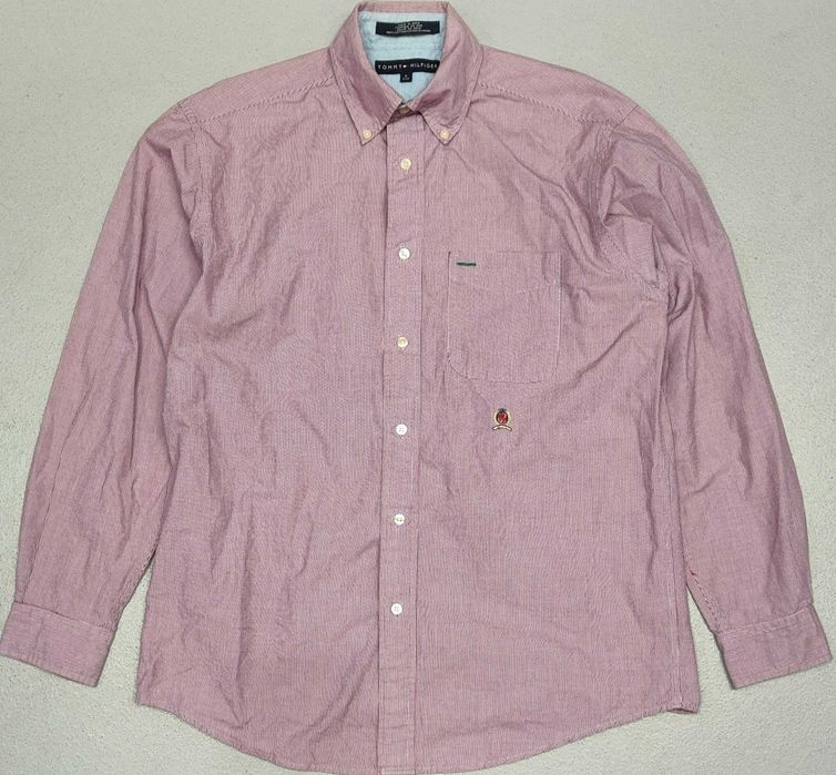 Wr) TOMMY HILFIGER męska koszula długi rękaw Roz.M/S