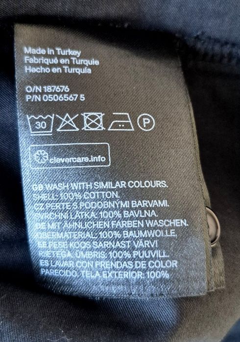 Czarna sukienka h&m M 38 z falbankami bawełniana