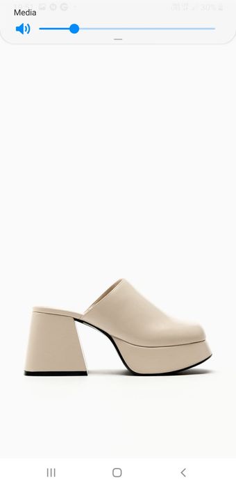 Buty zara 39 chodaki białe ecru koturny buciki sandały tkmaxx wysokie