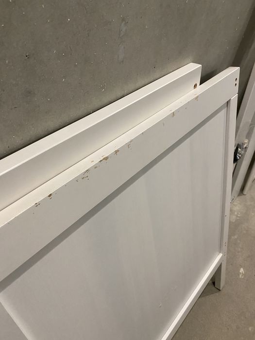 Lożeczko 120x60 ikea + barierka + materac