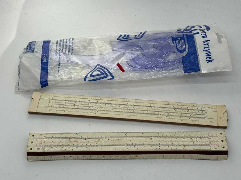 Linijka logarytmiczna 2 szt krzywiki