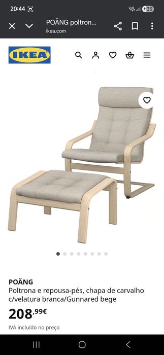 Cadeirão amamentação ikea