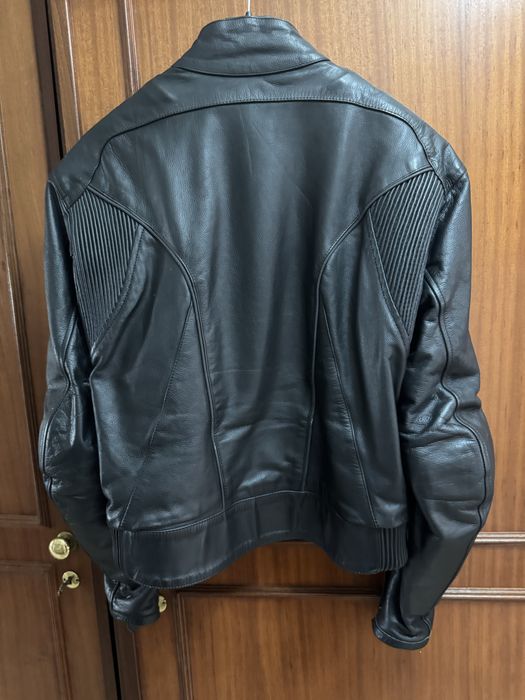 Casaco de cabedal para andar de mota da casa das peles com forro