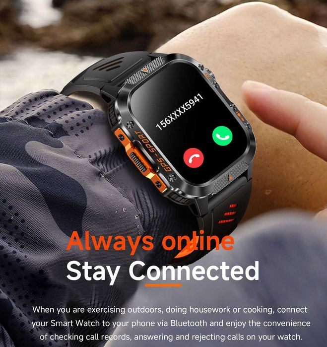 Смарт часы: VWAR HT36 PRO. GPS. Compass. 1000mAh. Barometr. CHAT GPT