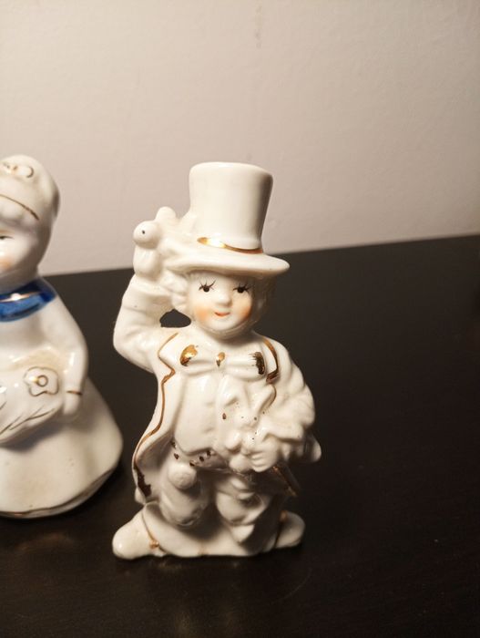 3 bonecos em Porcelana /altura maxima (12 cm)*