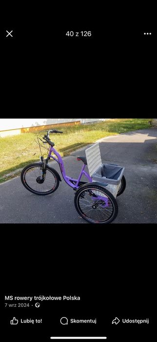 Rower trójkołowy MS Bike ECO Producent Polska