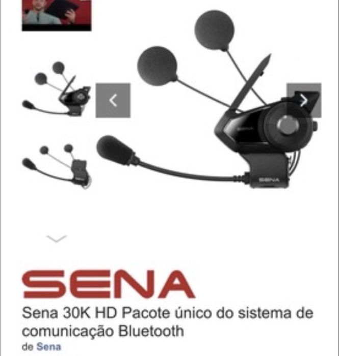 Capacete HJC com auricular
