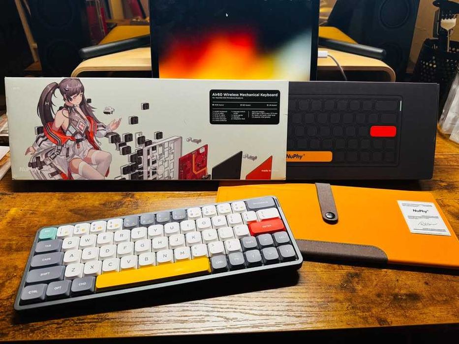 Teclado Mecânico Nuphy Air60 + Capa