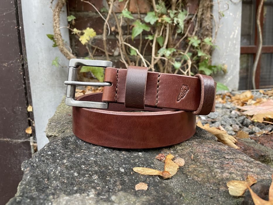 Pasek skórzany ręcznie robiony