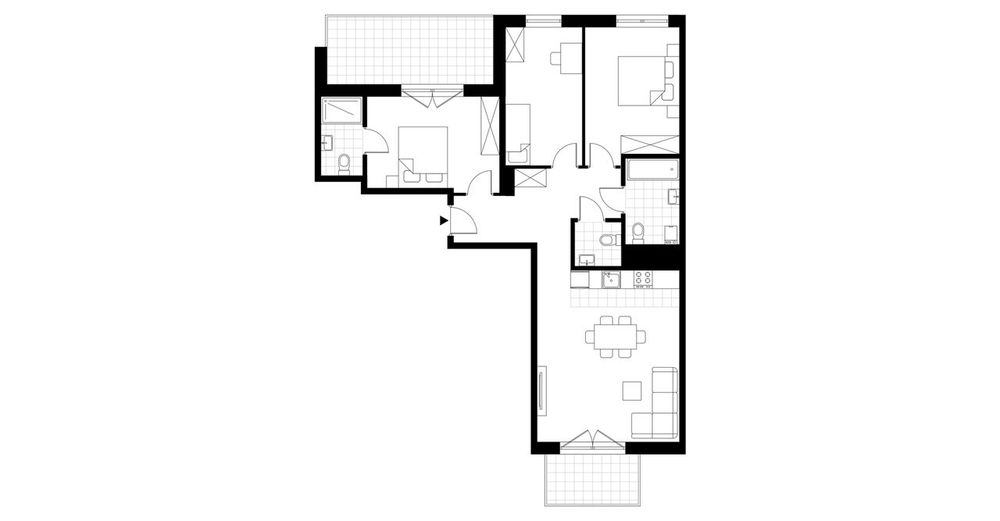 4-pokojowe mieszkanie 79m2 + 2 balkony