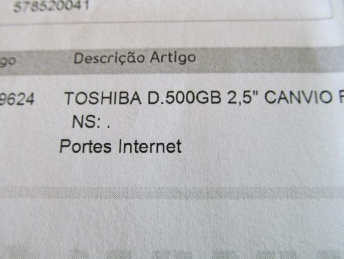 NOVO - Toshiba Disco Externo USB 3.0 Canvio Ready 500 GB - 2,5"