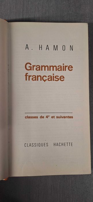 Książka Grammaire francaise a. Hamon