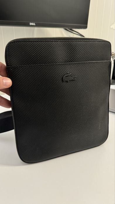Cумка шкіряна Lacoste Chantaco чоловіча