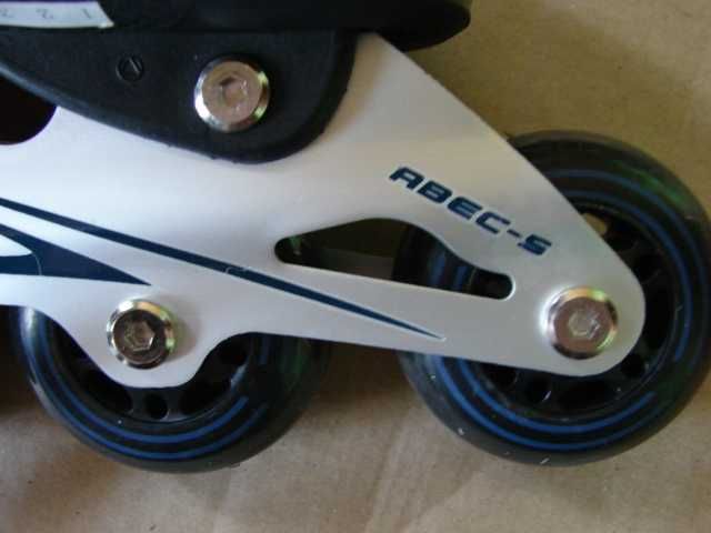 NOWE Dziecięce Regulowane Rolki Kauczuk Aluminium 32-35 OKAZJA !