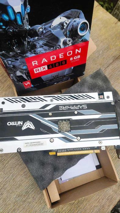 Sapphire RX 480 Nitro+ 8GB — отличное состояние!