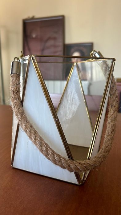 Lanterna de vidro - Decoração