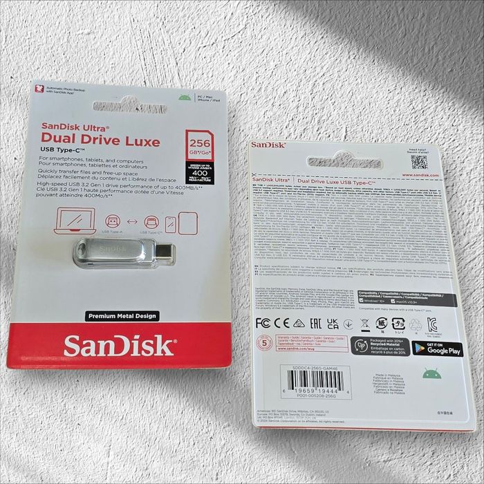 Флеш-накопичувач SanDisk Ultra Dual Drive Luxe з інтерфейсом USB Type