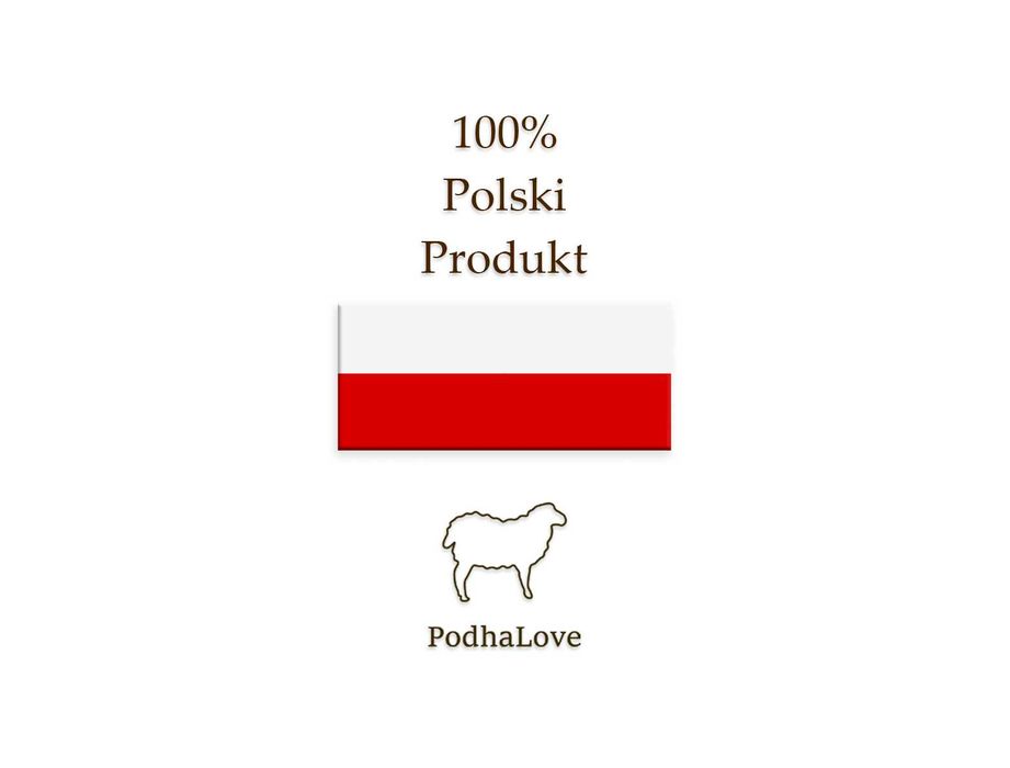 Niebieska Chusta Góralska Folkowa Chusta Regionalna Zdobiona Duża XL