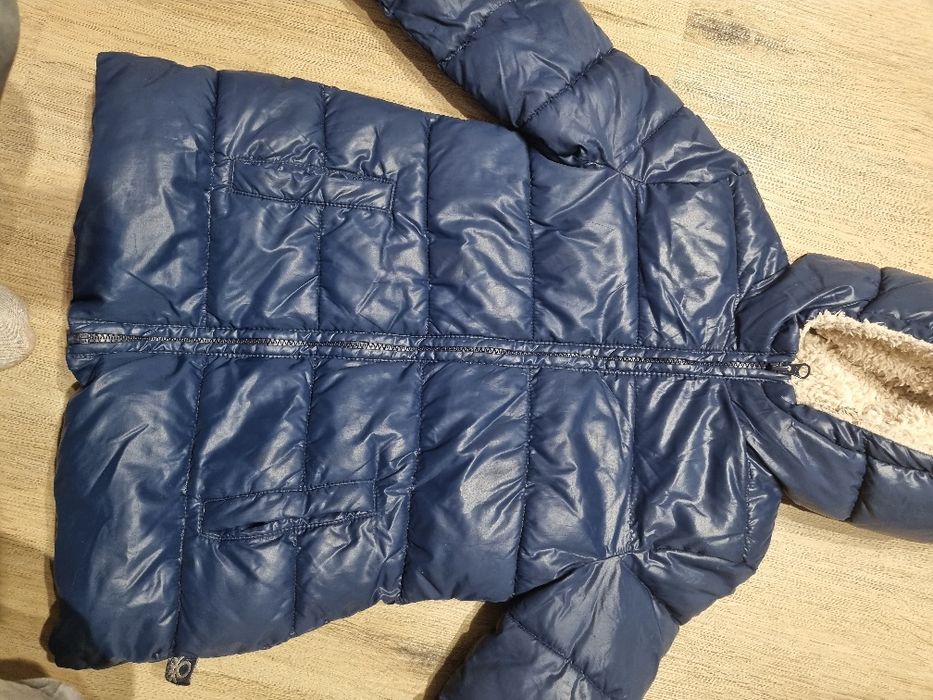 Зимняя куртка пуховик benetton на меху