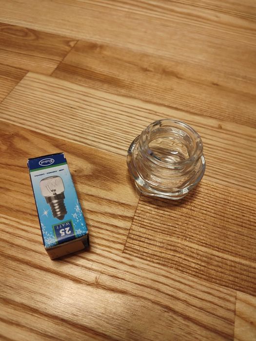 Klosz i żarówka 25 W do piekarnika