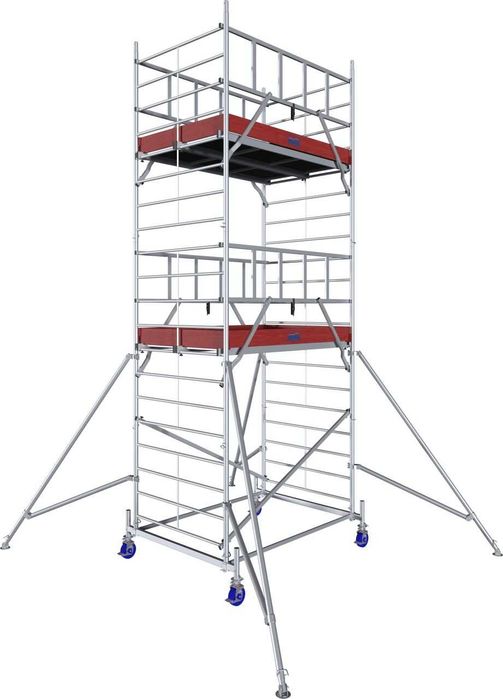 Rusztowanie jezdne KRAUSE PROTEC XXL - 2,0 x 1,35  wysokośc robocza 6,30 m lekkie aluminiowe, rusztowanie przejezdne okazja, tanio