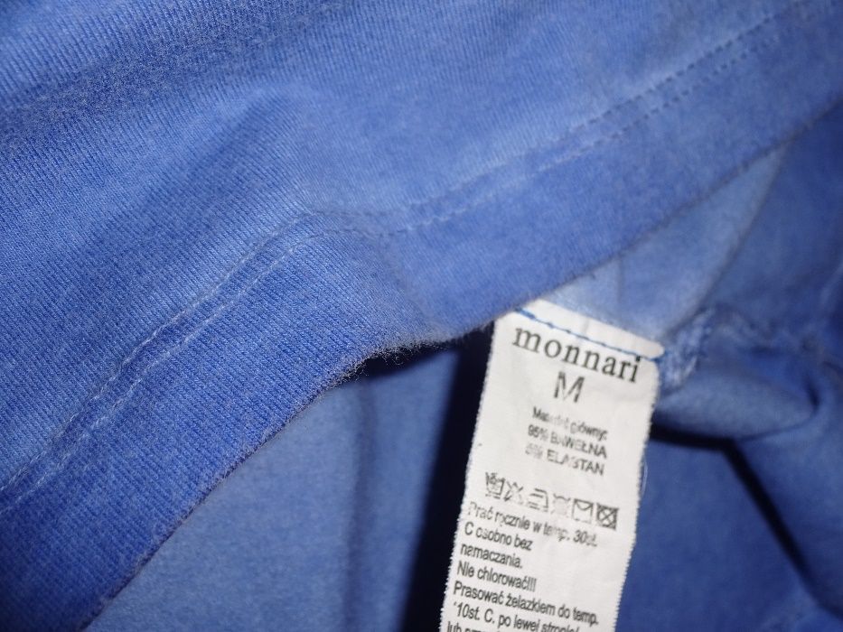 okazja MONNARI niebieska ala jeans bluzka dlugi rękaw HAFTY cekiny r M