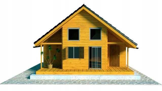 Domek drewniany letniskowy całoroczny 5x6 15mm