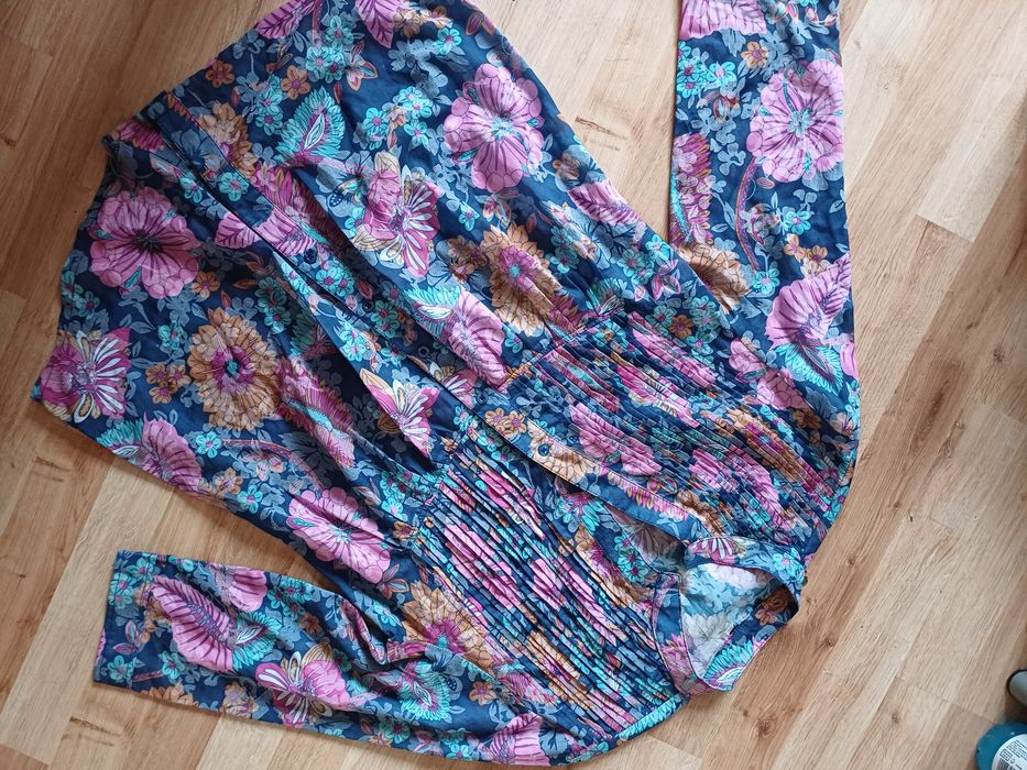 Damska bluzka w kwiaty kolorowa rozmiar L/XL