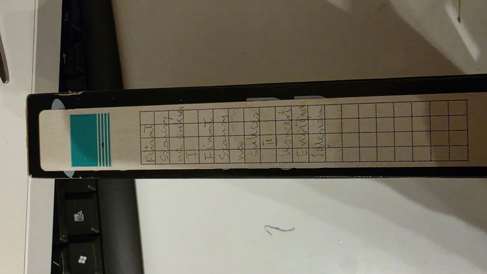 Kaseta VHS nagrania z lat 2000