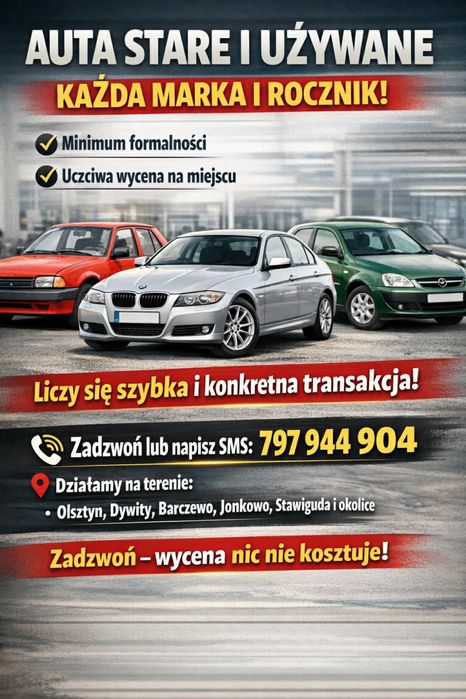 Skup Aut Olsztyn i okolice
