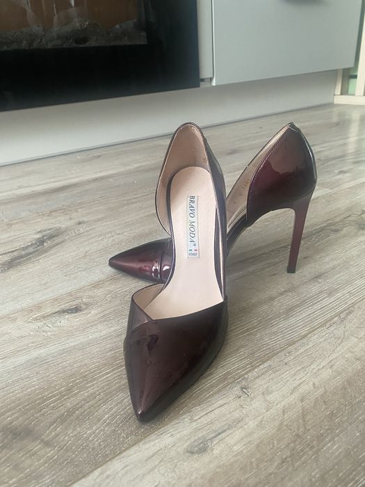 Туфлі шкіра класичні лакові bravo moda