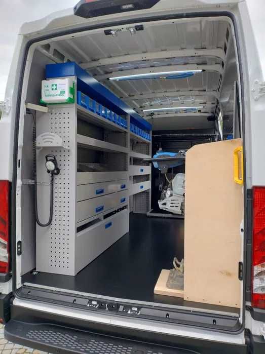 Zabudowa warsztatowa, serwisowa Master, Ducato, Sprinter, Crafter, TGE
