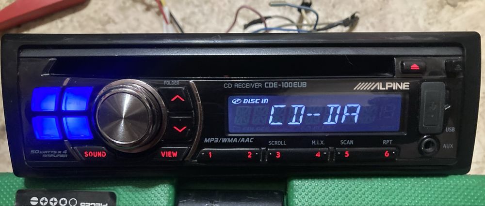 Автомагнитолла Alpine CDE-100EUB с usb