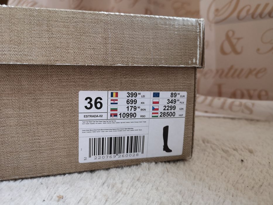 Kozaki CCC Lasocki brązowe, oficerki rozmiar 36