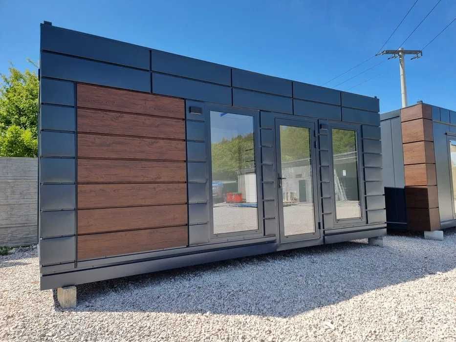 Kontener mieszkalny całoroczny pawilon biurowy usługowy kosmetyczny