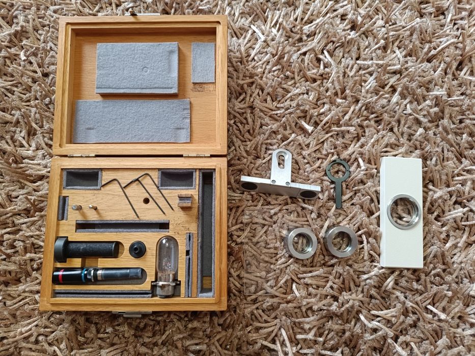 "Kit de Óptica Física - Caixa Madeira Completo - Material Didático