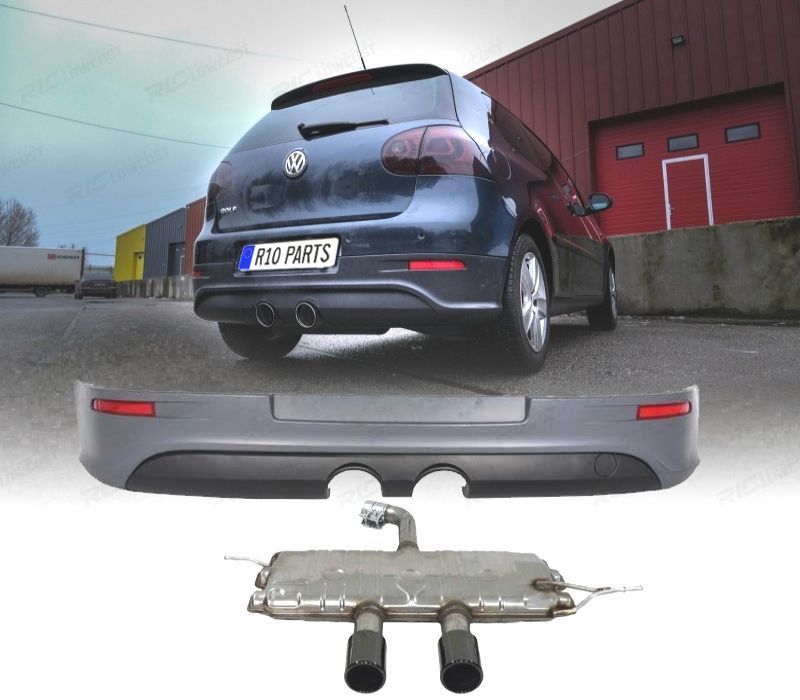 DIFUSOR VOLKSWAGEN VW GOLF 5 03-08 LOOK R32 + LINHA DE ESCAPE