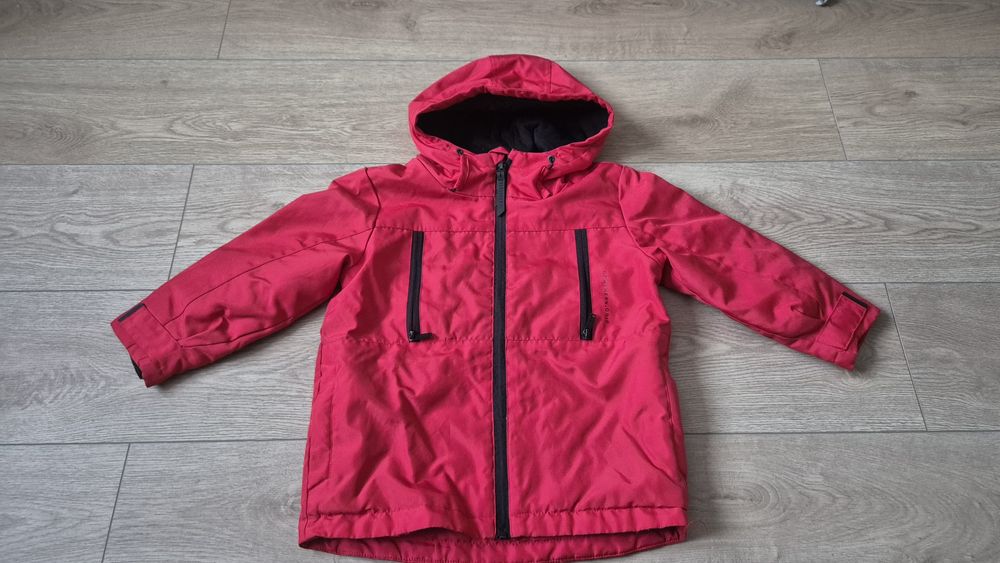 Kurtka zimowa czerwona chłopięca 116
