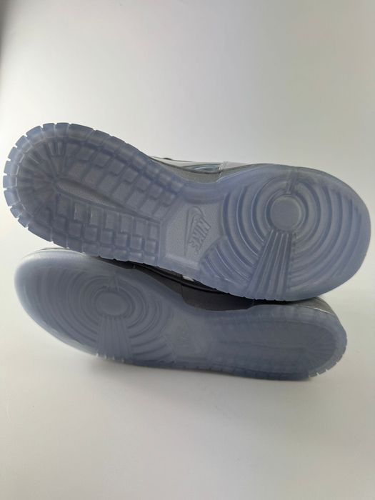 Nowe sneakersy unisex W NIKE DUNK HIGH białe srebrne 41