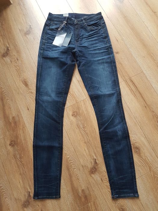 W30 L36 M G-Star RAW 3301 High skinny wmn jeansy damskie spodnie dżins