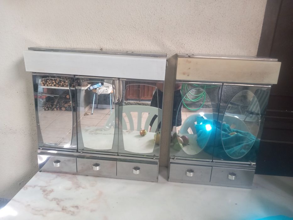 2 Armários W.C Inox