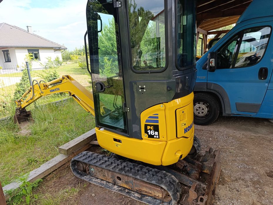 Minikoparka Komatsu PC16R-3HS,  670 mth, oryginalny lakier
