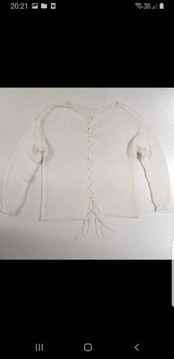 Sweter wiązany pleciony