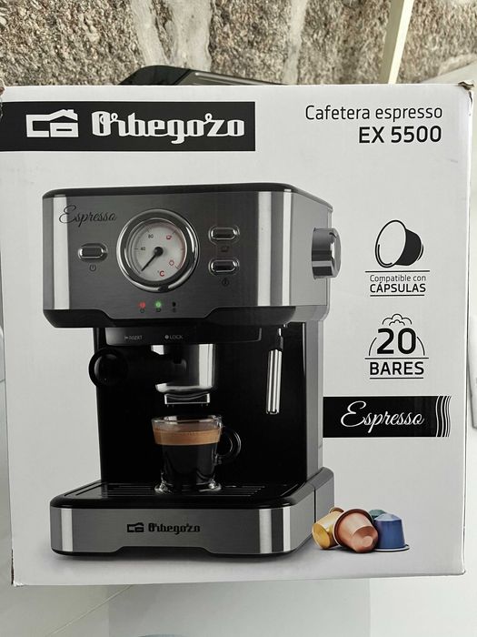 Máquina Café ORBEGOZO - C/Garantia 30 Meses - café em pó ou Capsulas