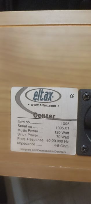 Акустическая система ELTAX (Дания) 200 ватт,2 колонки маленькие + саб.
