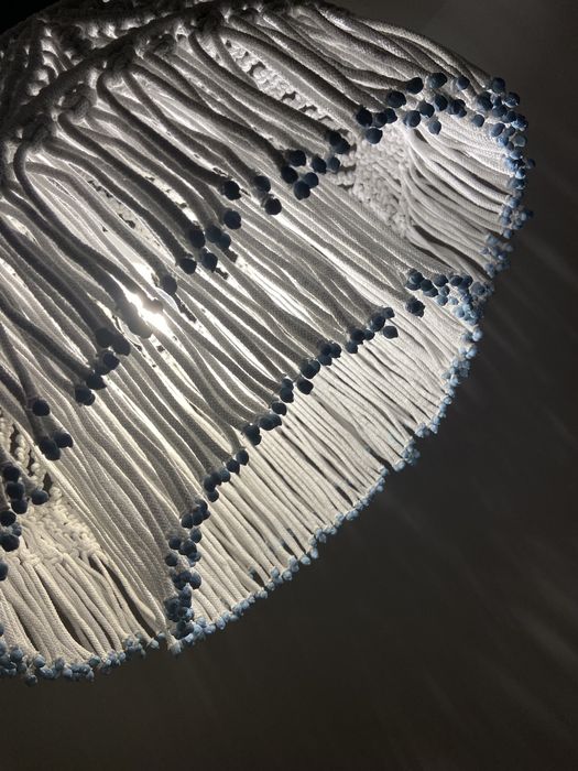 Żyrandol wiązany Makrama