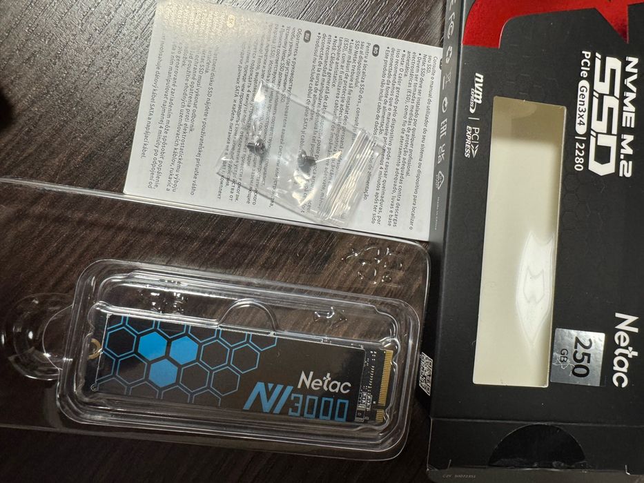 SSD M.2 NVME 2280 [250/500gb]