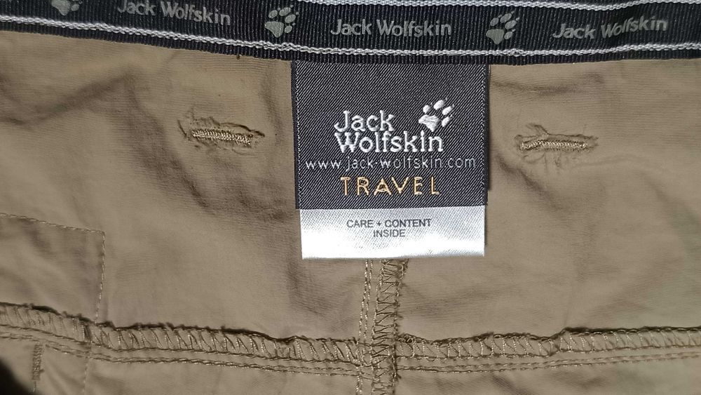 Męskie krótkie spodnie turystyczne JACK WOLFSKIN r.M stan bardzo dobry