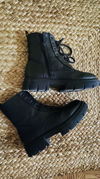 Чоботи кожзам на змійці